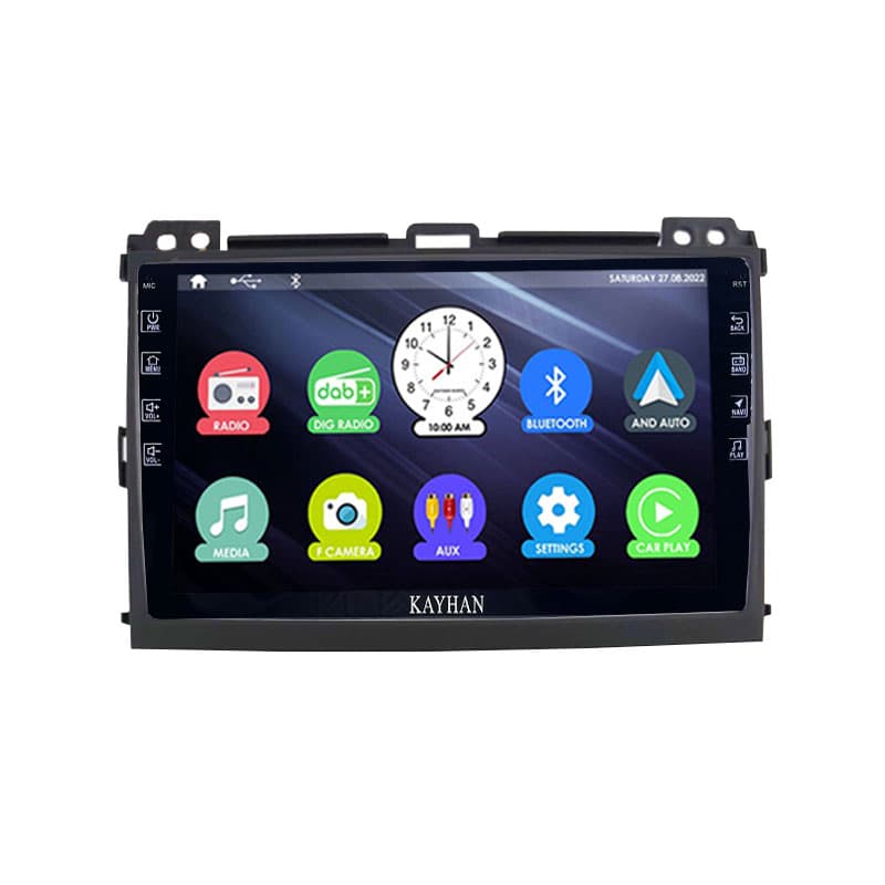 Headunit With Carplay For TOYOTA PRADO | 2004-2009 | 9″ inch