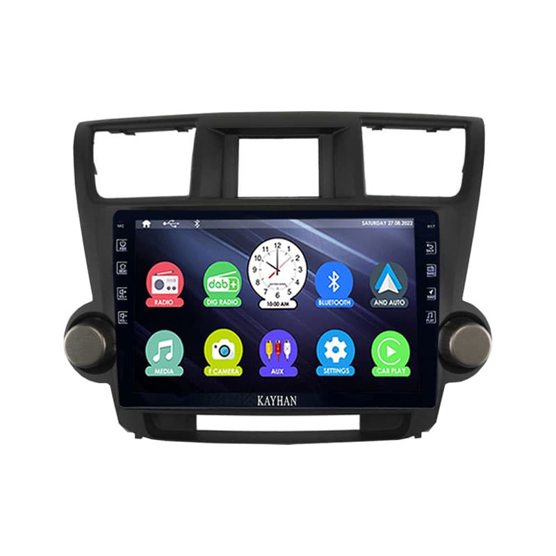 Headunit With Carplay For TOYOTA Highlander - 2009-2014 | 10″ inch