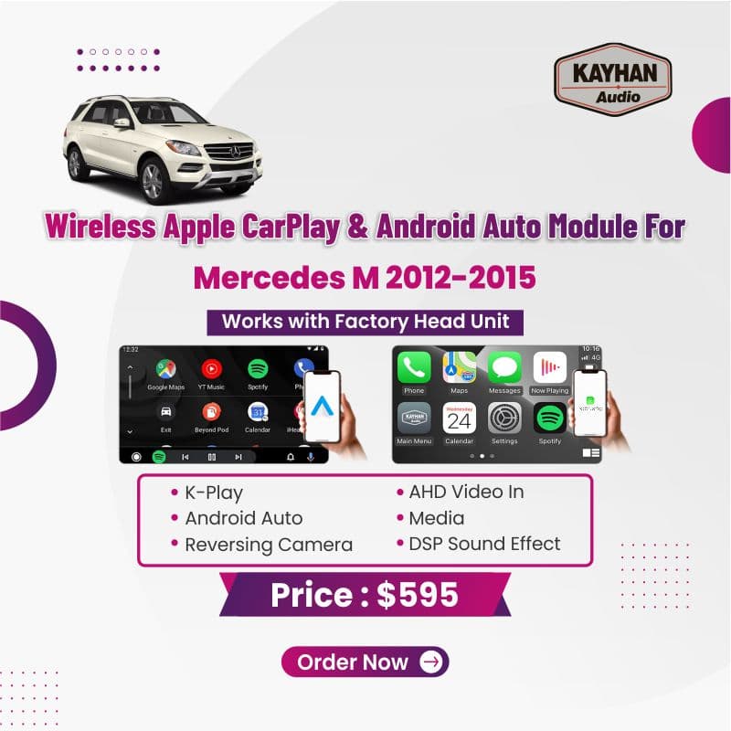 Wireless Apple CarPlay & Android Auto Module For Mercedes M 2012-2015