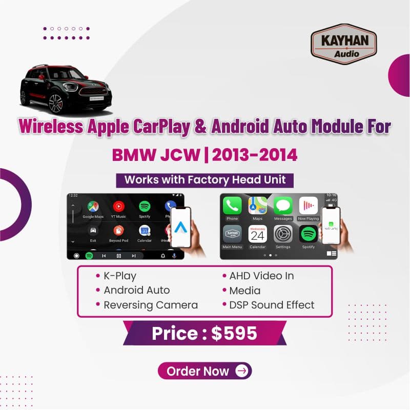 Wireless Apple CarPlay & Android Auto Module For BMW JCW 2013-2014
