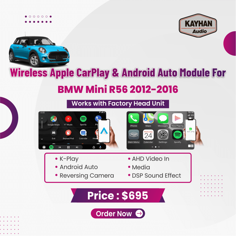 Wireless Apple CarPlay & Android Auto Module For BMW Mini R56 2012-2016