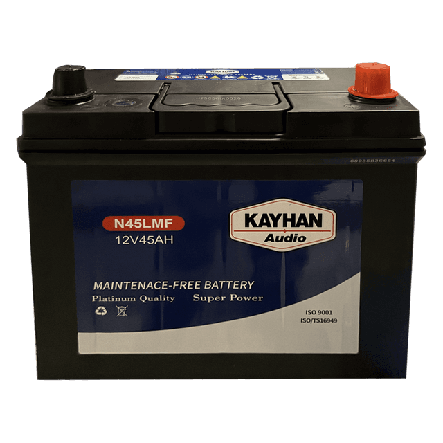 Kayhan N45MF Maintenance-Free Car Battery – 12V 45Ah