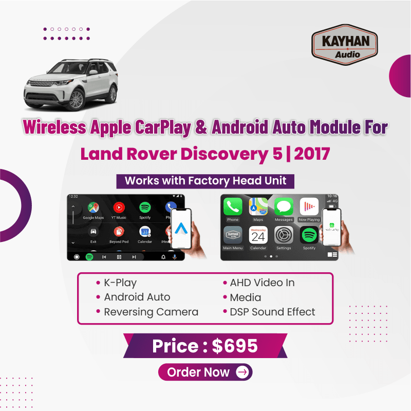 Wireless Apple CarPlay & Android Auto Module For Land Rover Discovery 5 | 2017
