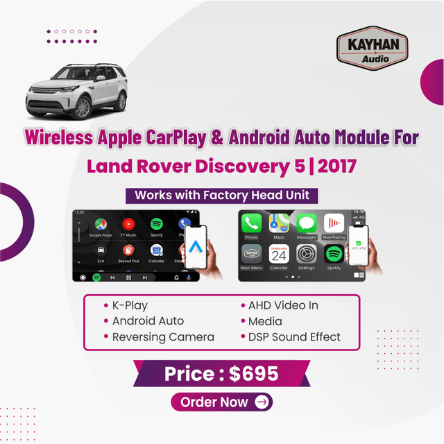 Wireless Apple CarPlay & Android Auto Module For Land Rover Discovery 5 | 2017