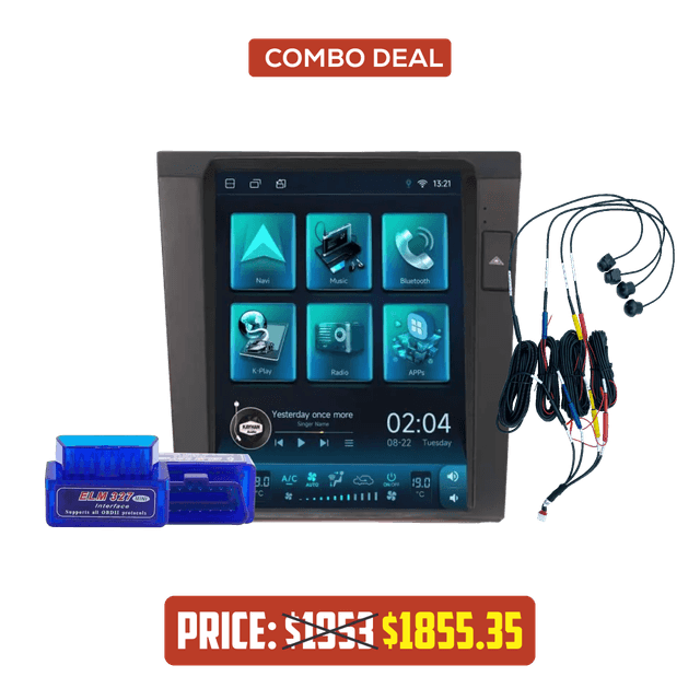 Combo deal for HOLDEN Statesman / Caprice SERIES I |11″ Inch Version 6 Car Stereo with SatNav + 360 Camera Kit + OBD Scanner