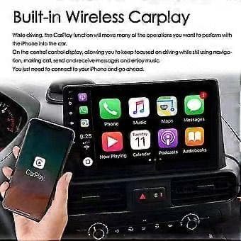 Car Stereo with SatNav for PEUGEOT Partner 2024