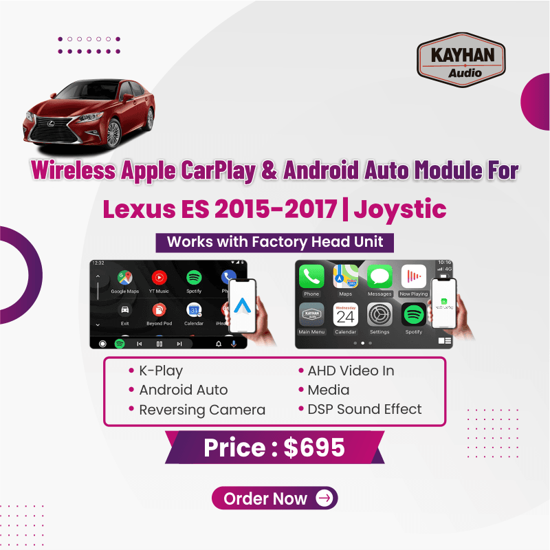 Wireless Apple Carplay & Android Auto Module For Lexus ES 2015 - 2017 | Joystic 