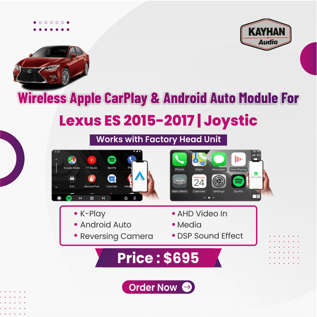 Wireless Apple Carplay & Android Auto Module For Lexus ES 2015 - 2017 | Joystic 