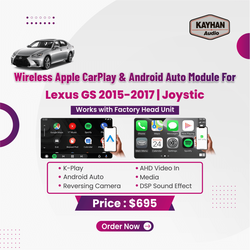 Wireless Apple Carplay & Android Auto Module For Lexus GS 2015-2017 | Joystic 