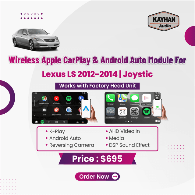 Wireless Apple Carplay & Android Auto Module For Lexus LS 2012-2014 | Joystic 