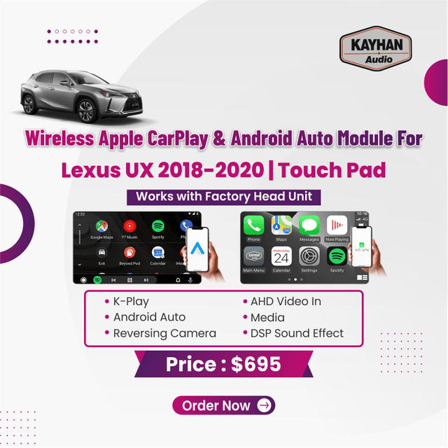Wireless Apple Carplay & Android Auto Module For Lexus UX 2018-2020 ...