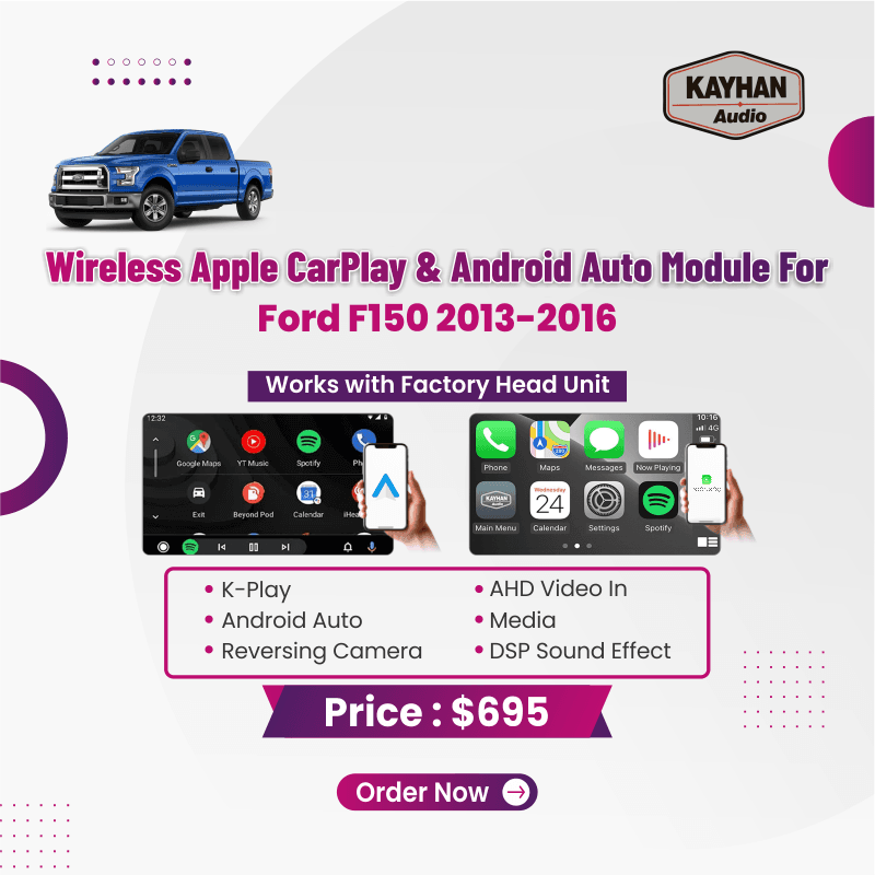 Wireless Apple Carplay & Android Auto Module For Ford F150 2013-2016