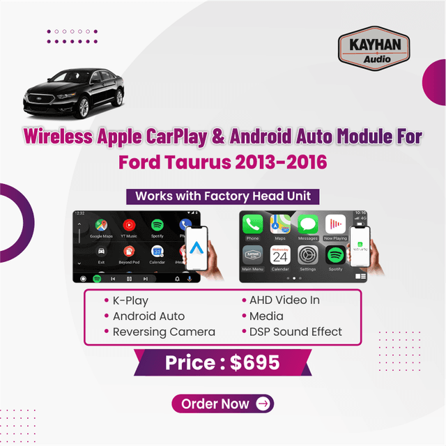 Wireless Apple Carplay & Android Auto Module For Ford Taurus 2013-2016