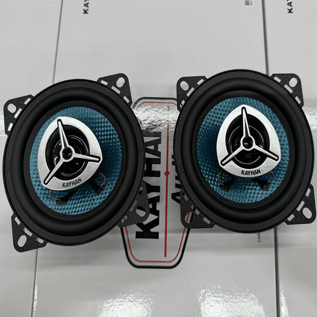 4-Inch Premium Coaxial Car Speakers with Fiberglass Cone