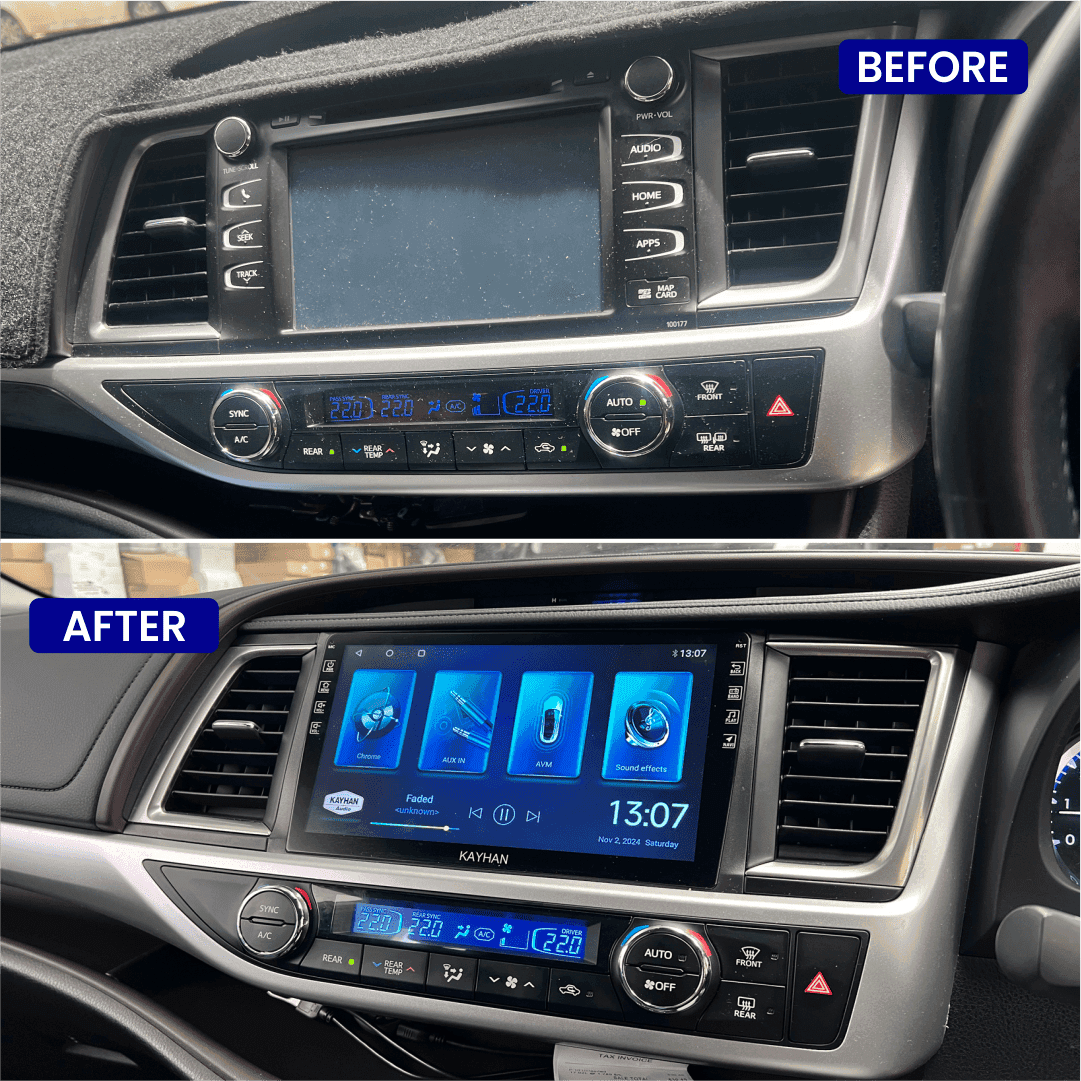 Car Stereo with SatNav for TOYOTA Kluger 2013-2020 | V6 | 9 inch