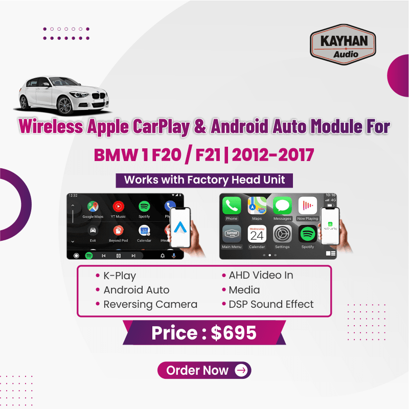 Wireless Apple CarPlay & Android Auto Module For BMW 1 F20/F21 2012-2017