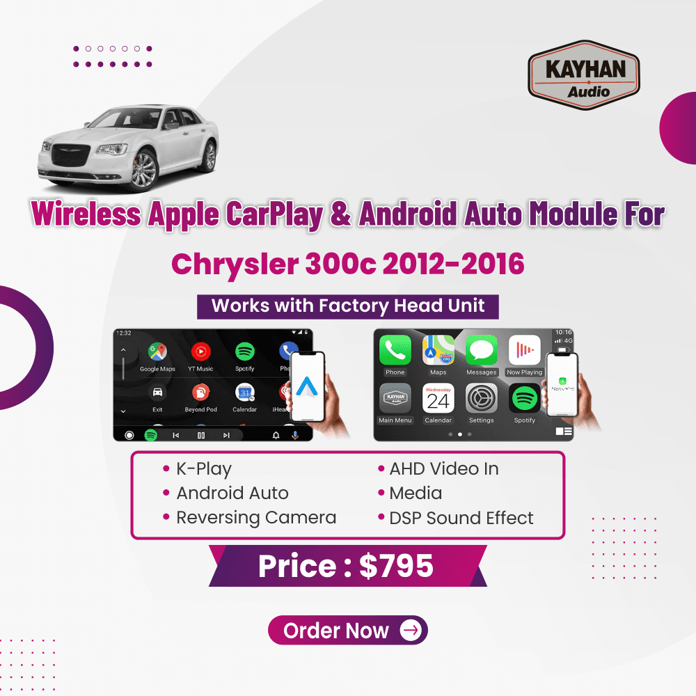 Wireless Apple CarPlay & Android Auto Module For Chrysler 300c 2012-2016