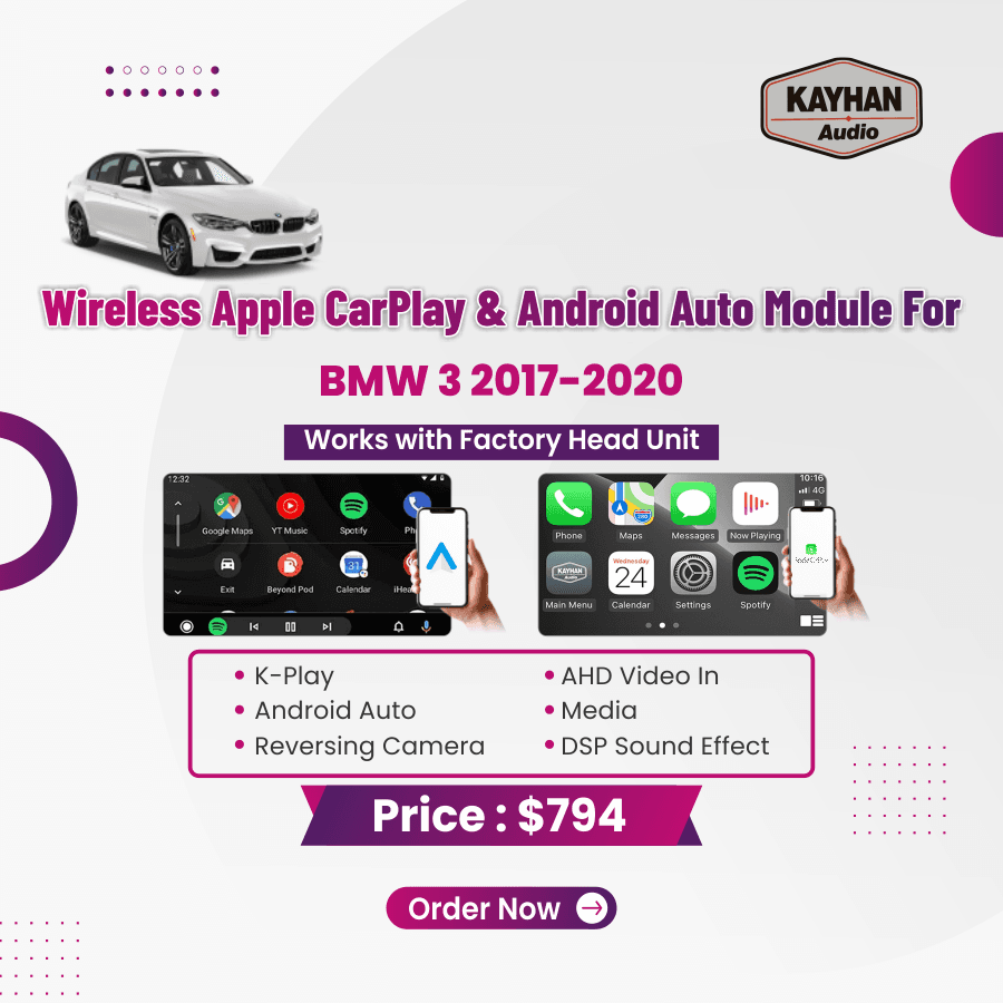 Wireless Apple CarPlay & Android Auto Module For BMW 3 2017-2020