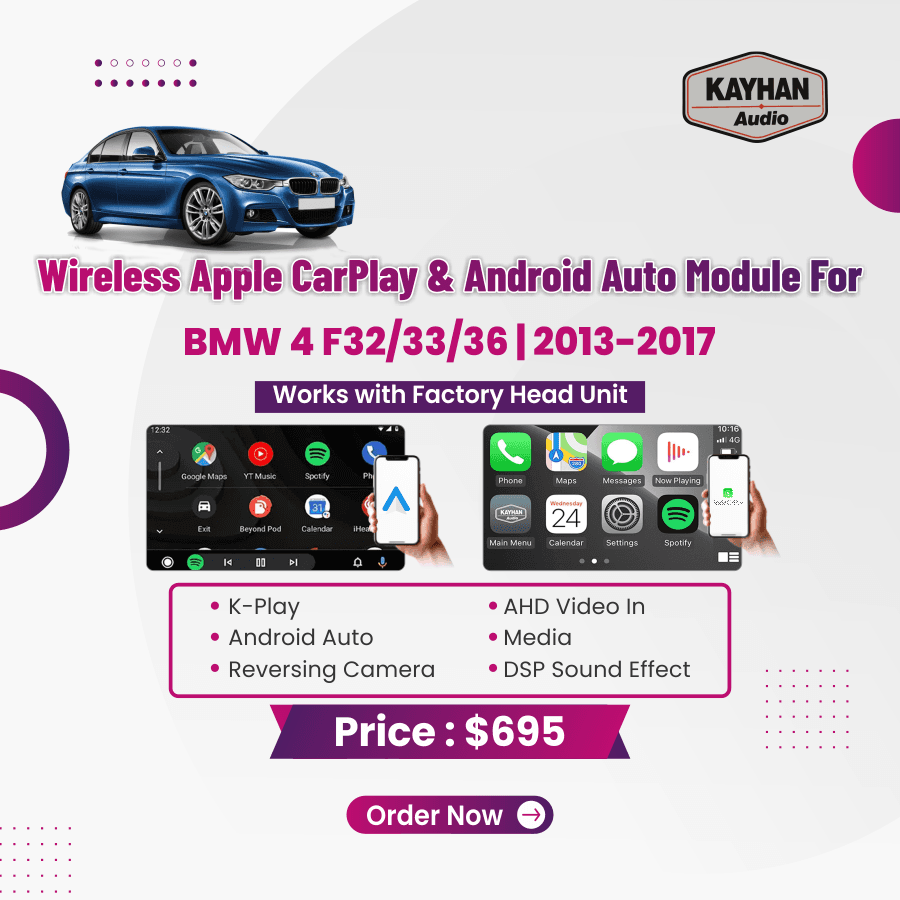 Wireless Apple CarPlay & Android Auto Module for BMW 4 Series EVO 2018-2020