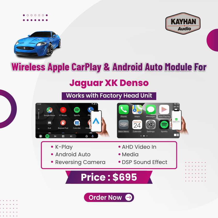 Wireless Apple CarPlay & Android Auto Module for Jaguar XK Denso