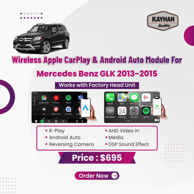 Wireless Apple CarPlay & Android Auto Module For Mercedes Benz GLK 2013-2015