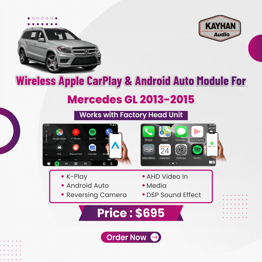 Wireless Apple CarPlay & Android Auto Module For Mercedes GL 2013-2015