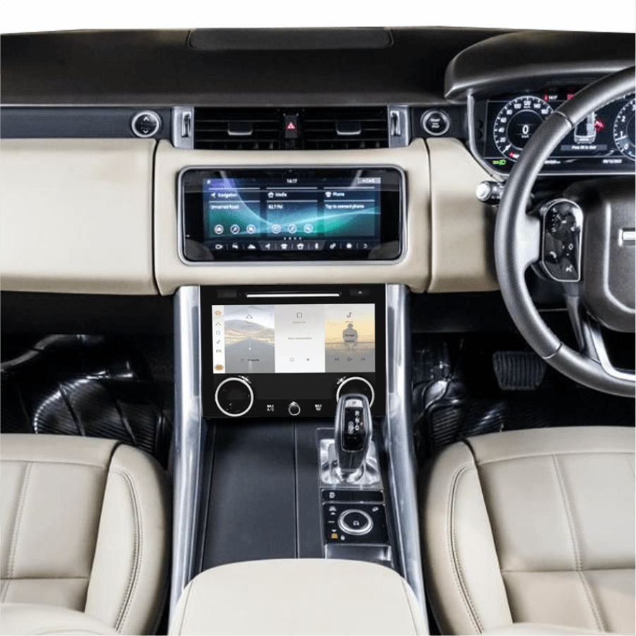 Car Stereo with SatNav For Range Rover administrative air conditioning screen (with disc outlet) | V6 | 2013-2017 | 10.1 “Inch