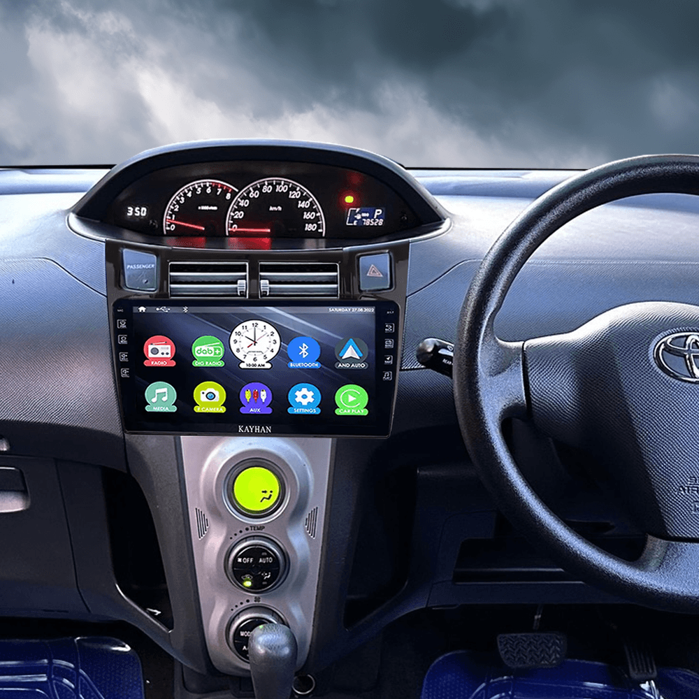 Headunit With Carplay For TOYOTA VITZ | 2005-2011 | Low 9″ inch