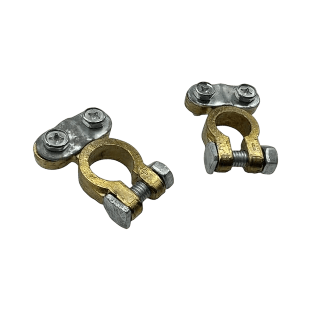 Gold Battery Terminals (1 Pair) | 12mm