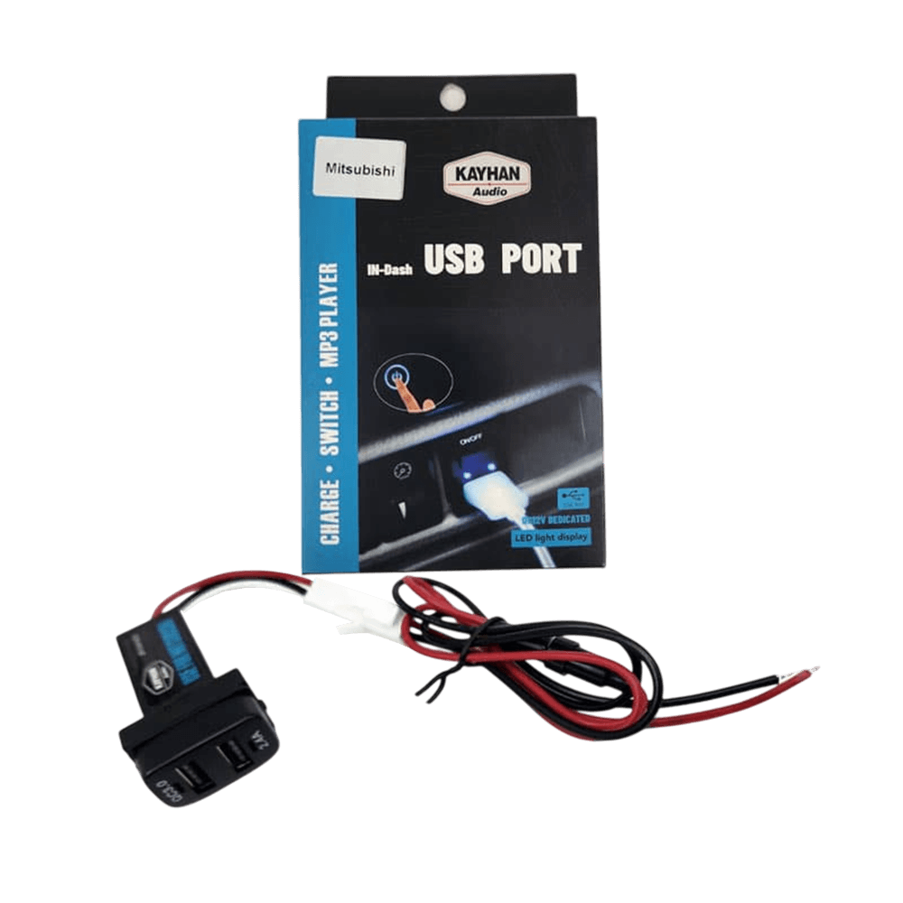 In-Dash Fast Charger USB Port For Mitsubishi