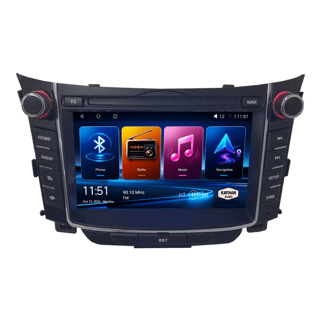 Car Stereo with SatNav for Hyundai i30 2012-2018 | V6+ | 7 Inch