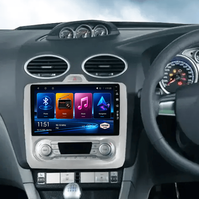 Car Stereo with SatNav Ford Focus Auto AC 2009-2011 | V6+ | 9 Inch