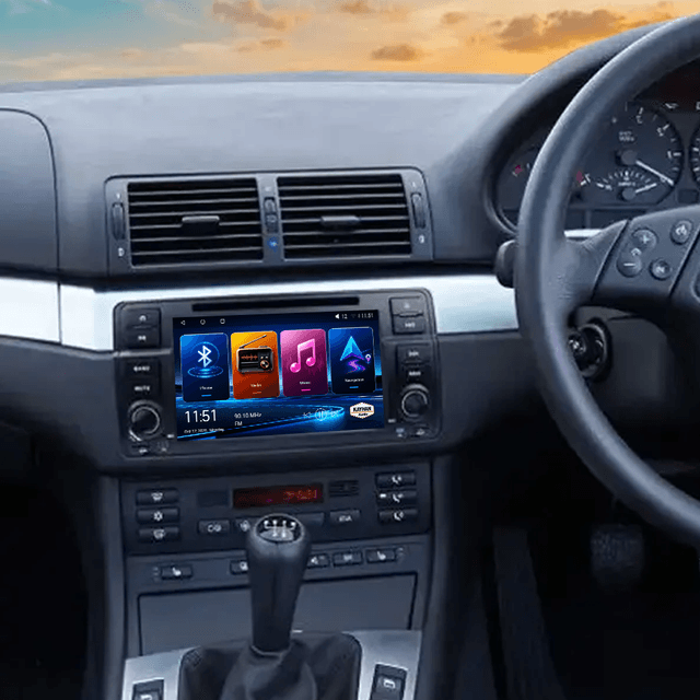 Car Stereo with SatNav for BMW E46 3 Series | 1998 – 2006 | 7″ inch | V6+